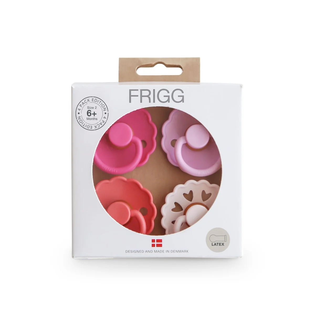 Frigg Speen Maat 2 Rosy Romance Latex 4St - Image 3