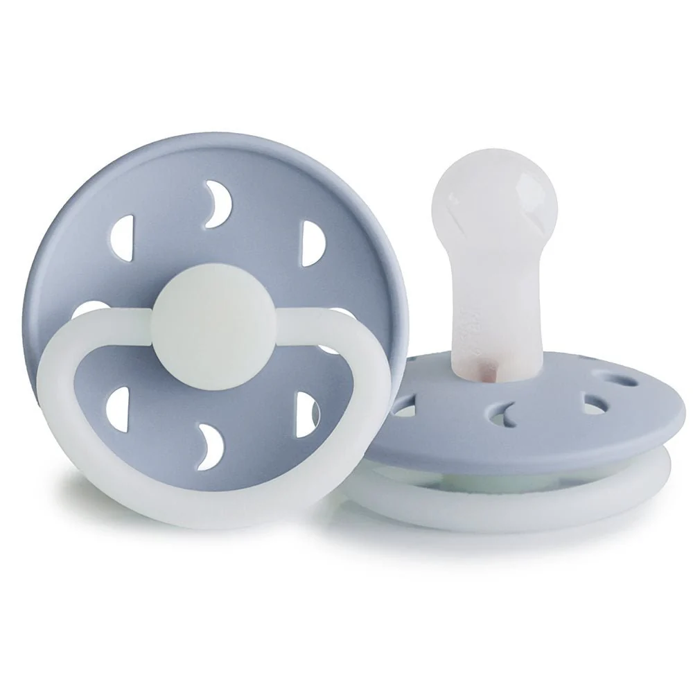 Frigg Speen Moon Night Silicone Powder Blue Maat 2