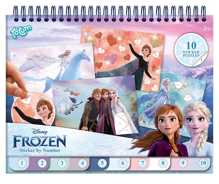 Frozen Knutsel Boek Nummer Stickeren