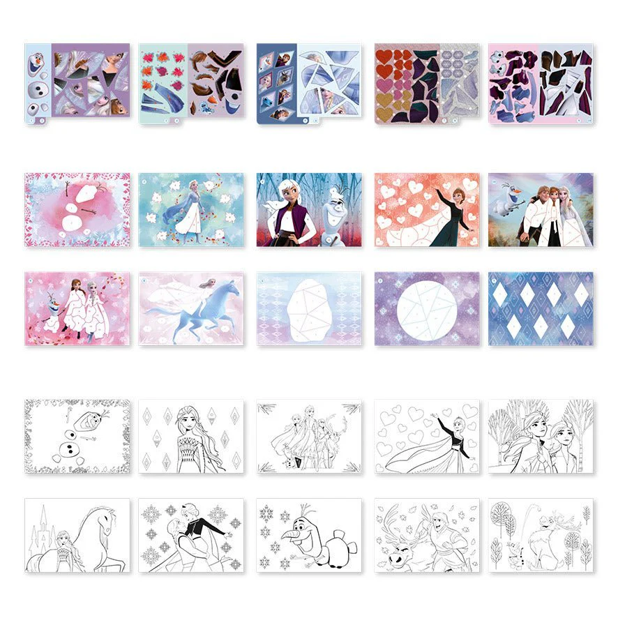 Frozen Knutsel Boek Nummer Stickeren - Image 2