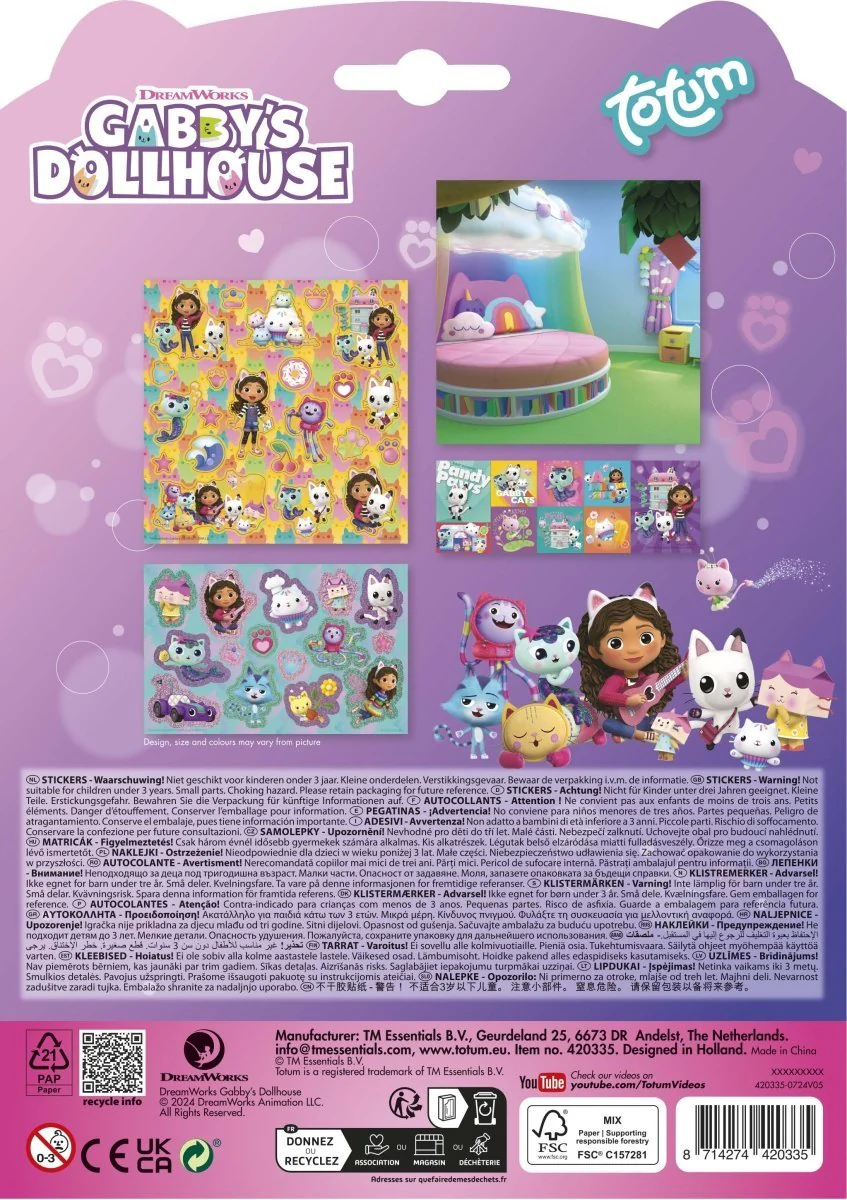 Gabby'S Dollhouse Stickers 3st - Image 7
