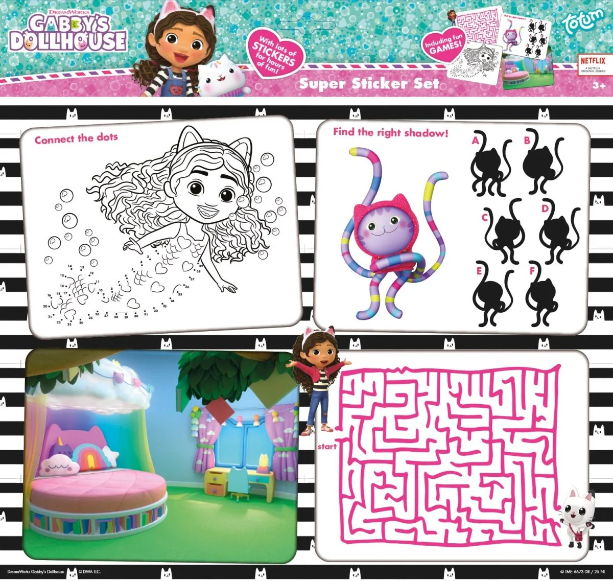 Gabby'S Dollhouse Stickers 7st - Image 5