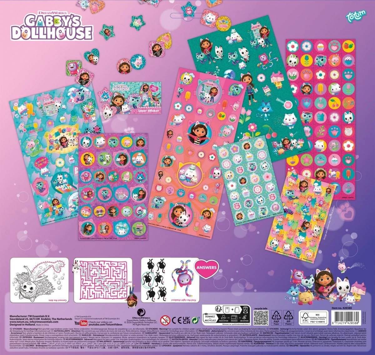 Gabby'S Dollhouse Stickers 7st - Image 6