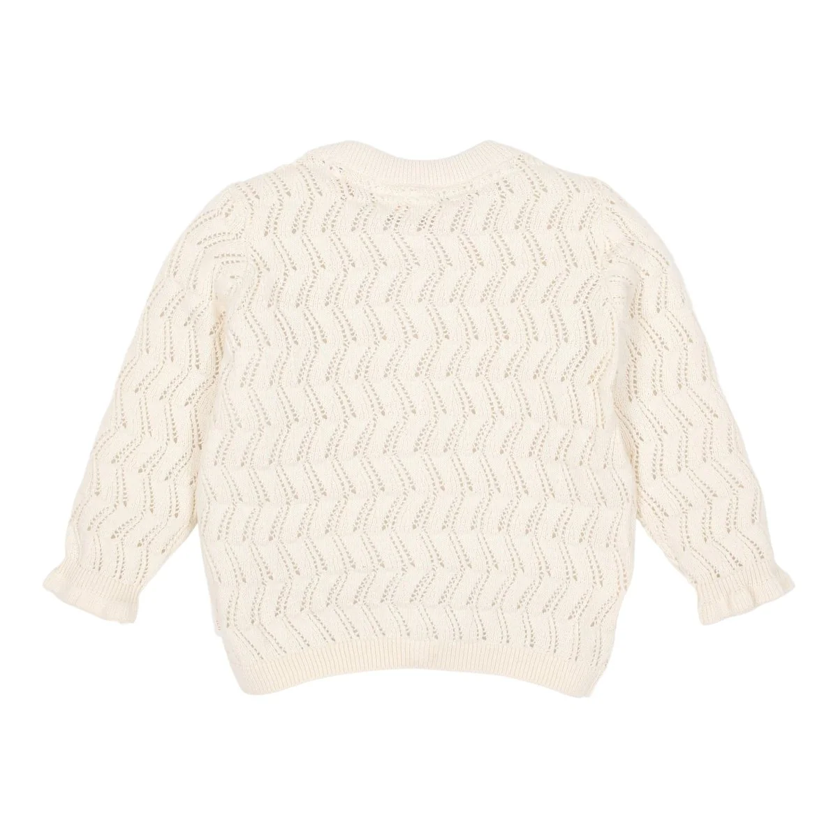 Gebreid vest Creme - Image 2