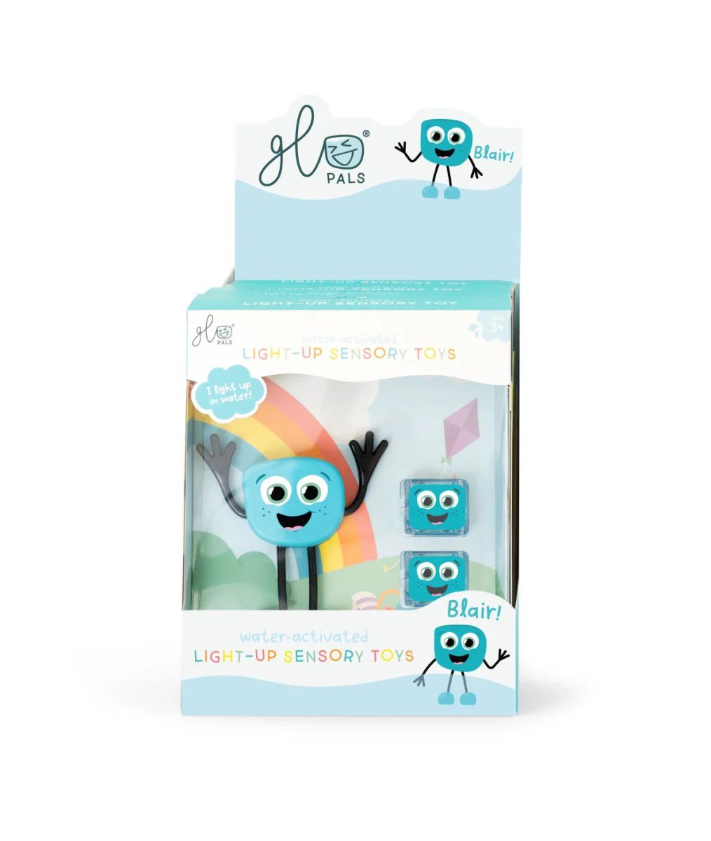 Glo Pals Badspeelgoed Sensorisch Light-Up Poppetje en Cubes Blair - Image 2