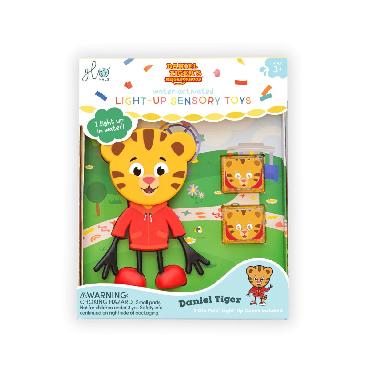 Glo Pals Badspeelgoed Sensorisch Light-Up Poppetje en Cubes Daniel Tiger - Image 3