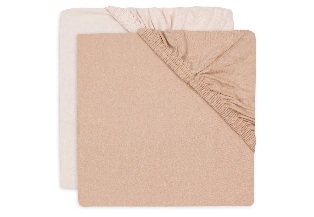 Hoeslaken Set 2-Pack – Zachte Jersey Blush 70/75x140/150cm