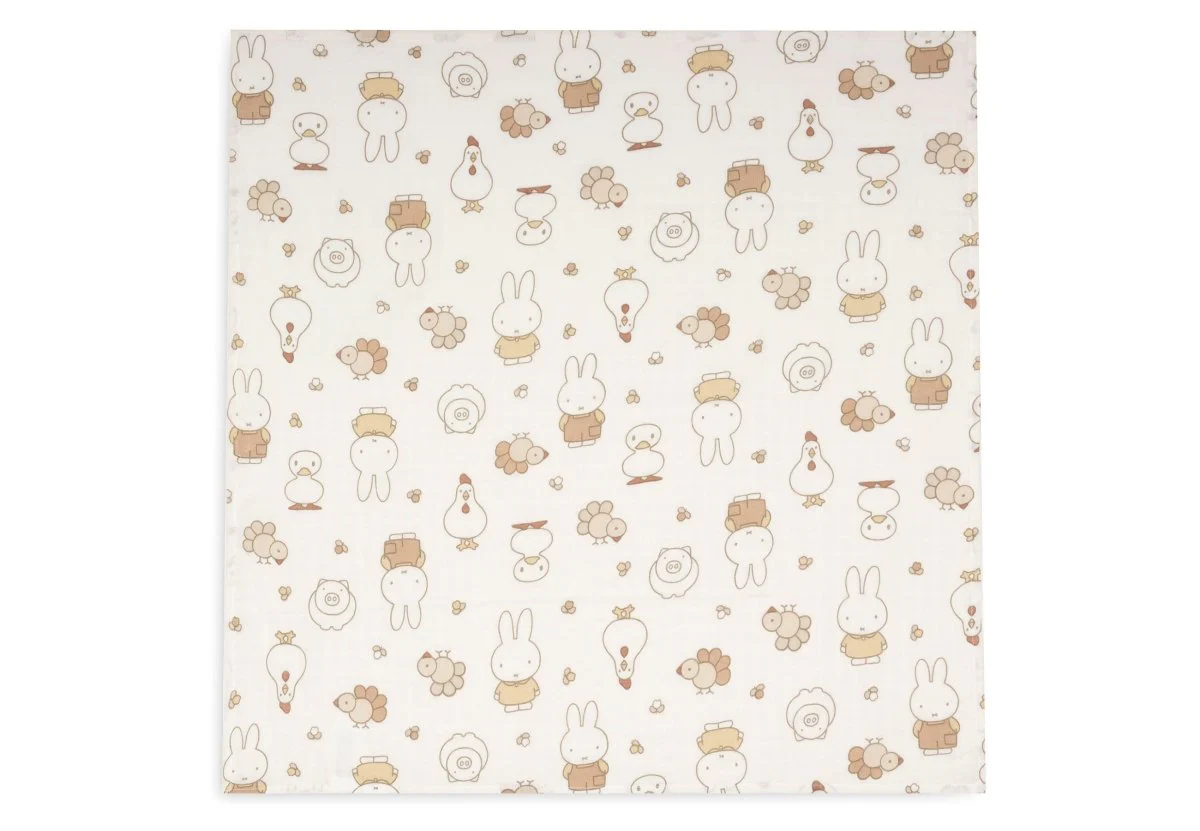 Hydrofiele Doek Small 70x70cm - Nijntje Family Farm - 3 Stuks - Image 2