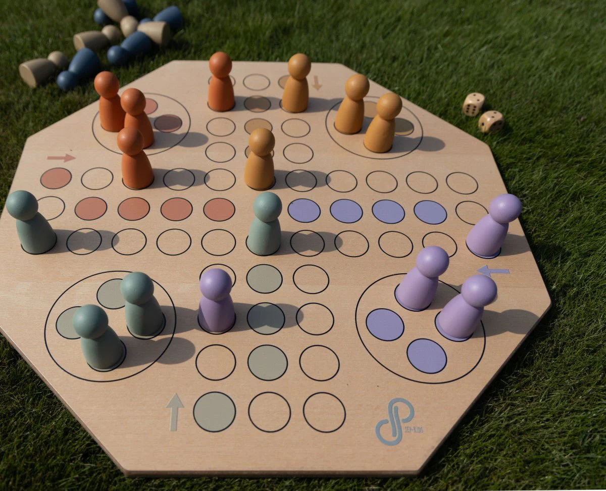 JeP Kids Bordspel Houten Ludo - Image 6