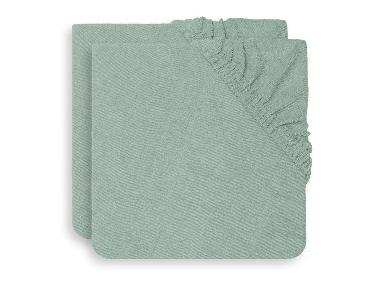 Jollein Aankleedkussenhoes Badstof Ash Green 50x70m 2st