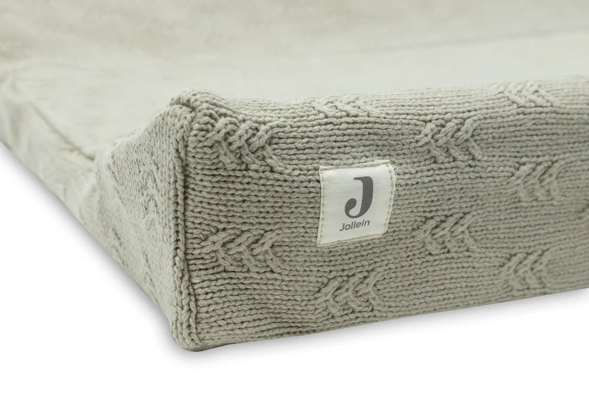 Jollein Aankleedkussenhoes Grain Knit Olive Green 50X70Cm - Image 2