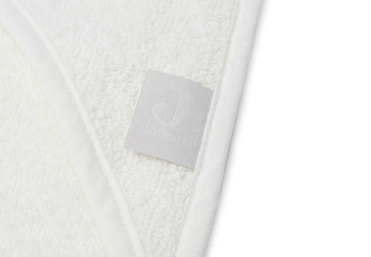 Jollein Badcape Baby Badstof Ivory 75x75cm - Image 3