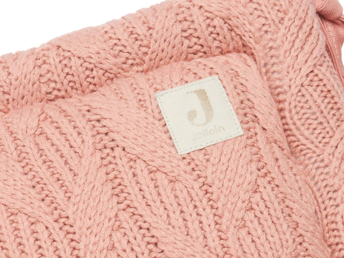 Jollein Bedomrander Spring Knit Rosewood 35x180cm - Image 3