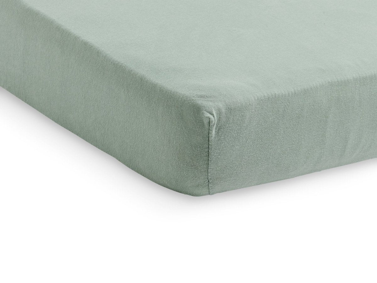 Jollein Hoeslaken Jersey Ash Green 60x120cm - Image 3