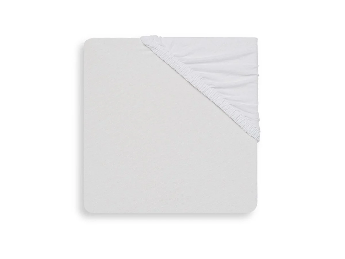 Jollein Hoeslaken Jersey Wit 40x90cm