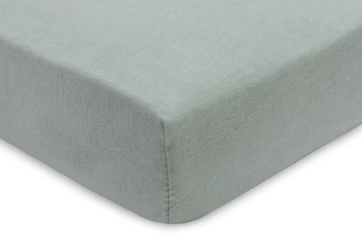 Jollein Hoeslaken Wieg 40/50X80/90Cm - Sea Green/Biscuit - 2 Stuks - Image 2