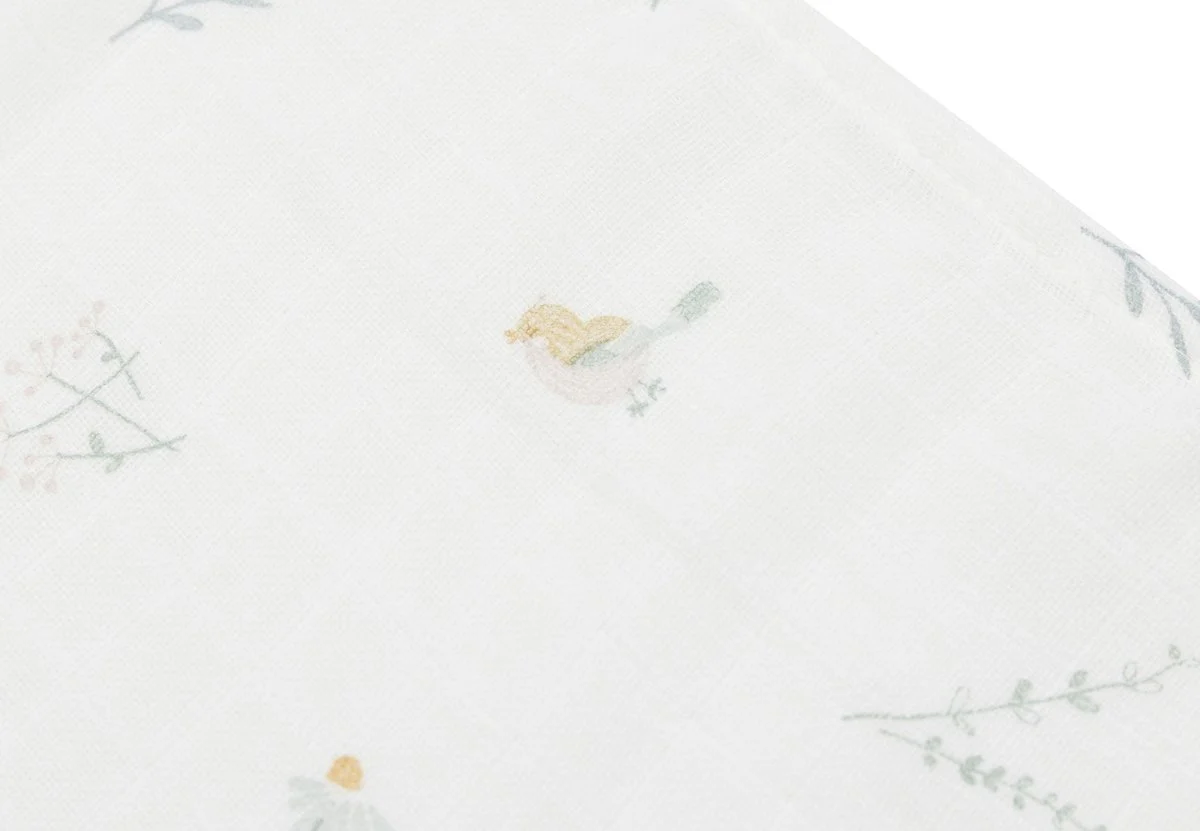 Jollein Hydrofiele Doek Lovely Birds 70 X 70 Xm 3St - Image 3