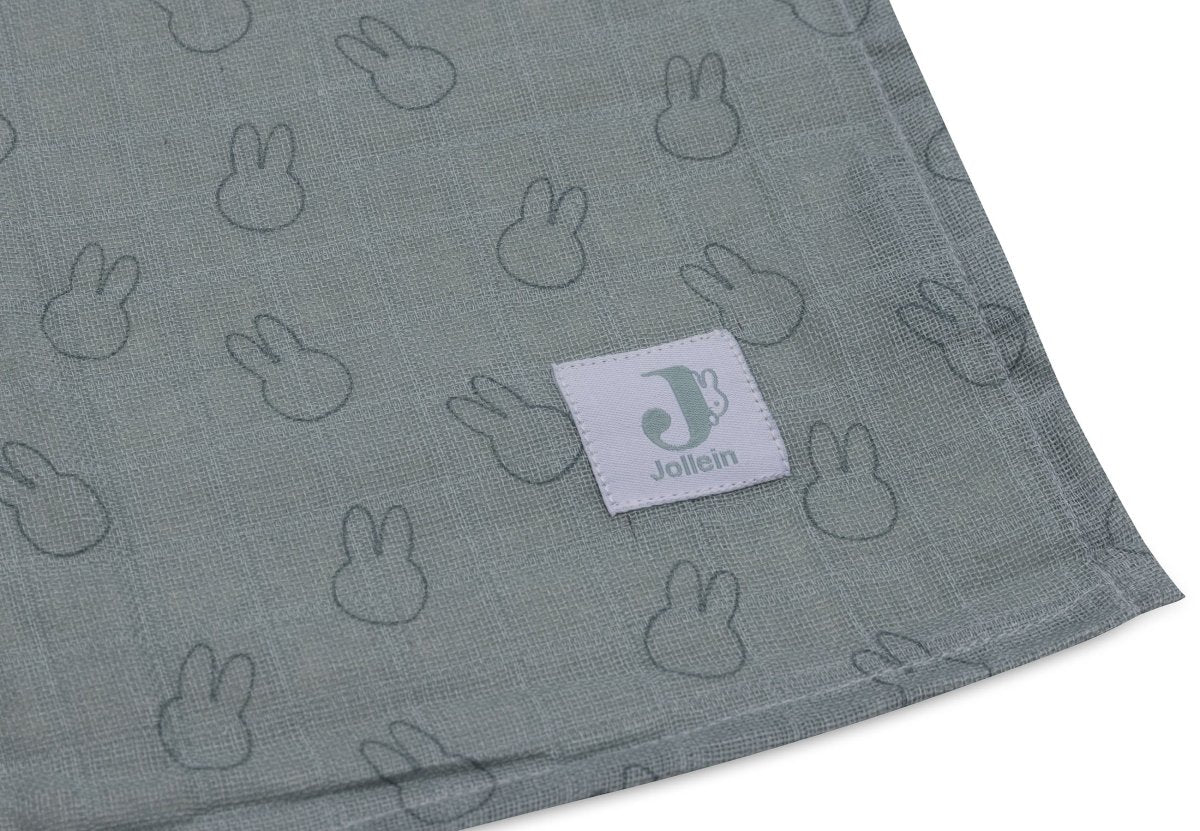 Jollein Hydrofiele Doek Miffy Sillhouettes Sea Green 115 X 115 Cm 2St - Image 2