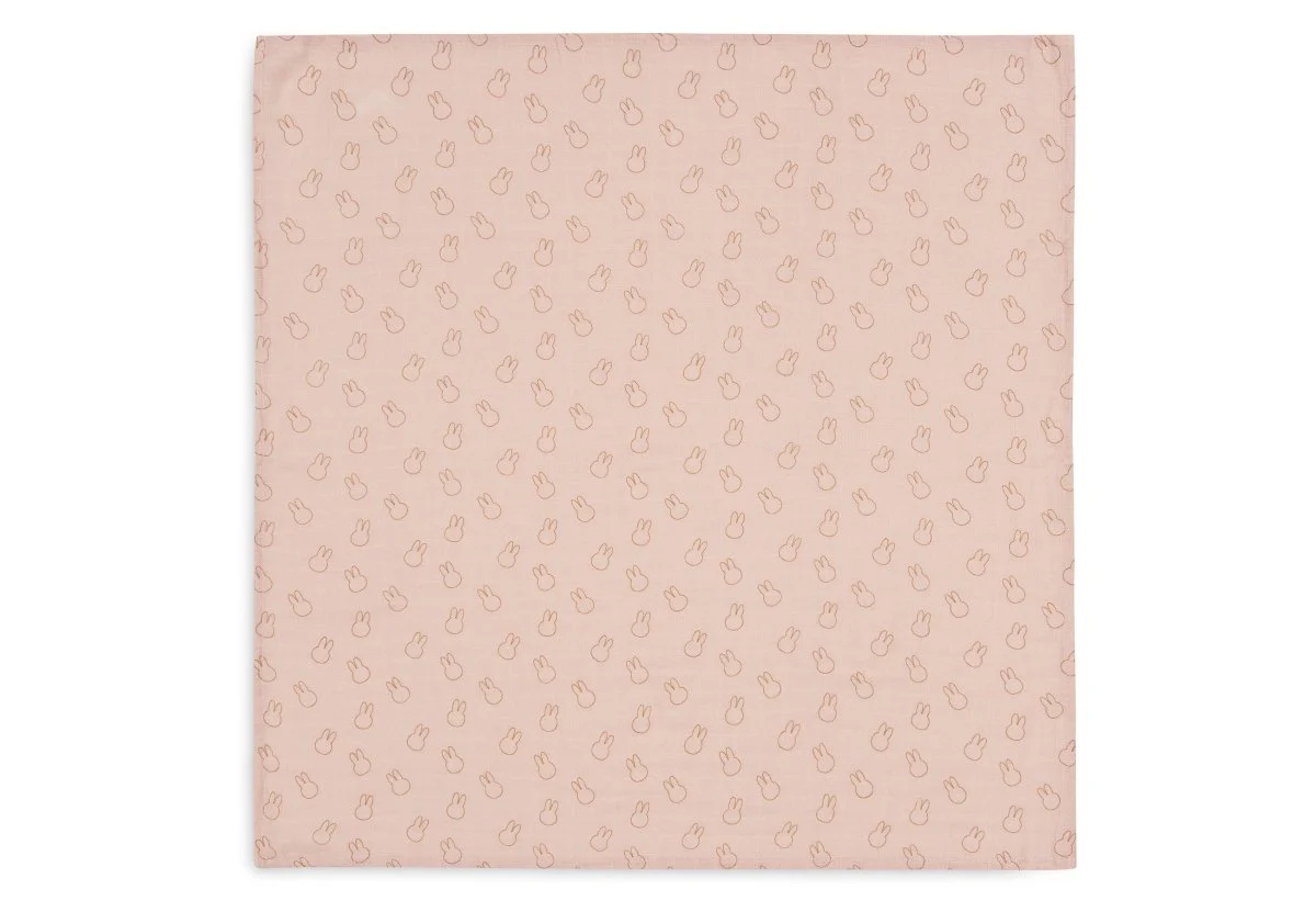 Jollein Hydrofiele Doek Miffy Sillhouettes Wildrose 70 X 70 Cm 3St - Image 2