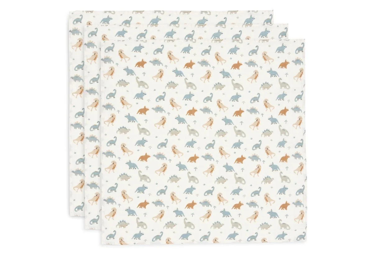 Jollein Hydrofiele Doek Roarsome 70 X 70 Cm 3St