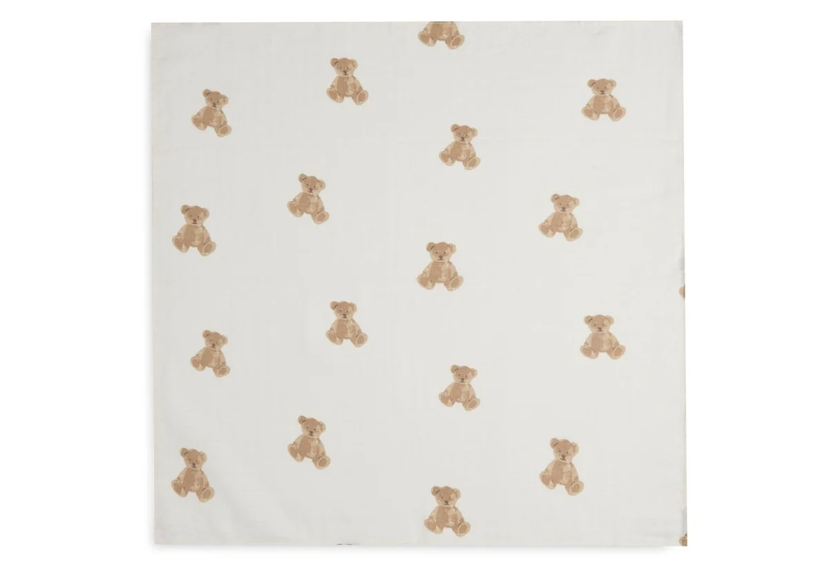 Jollein Hydrofiele Doek Teddy Bear 70X70Cm 3 Stuks - Image 3