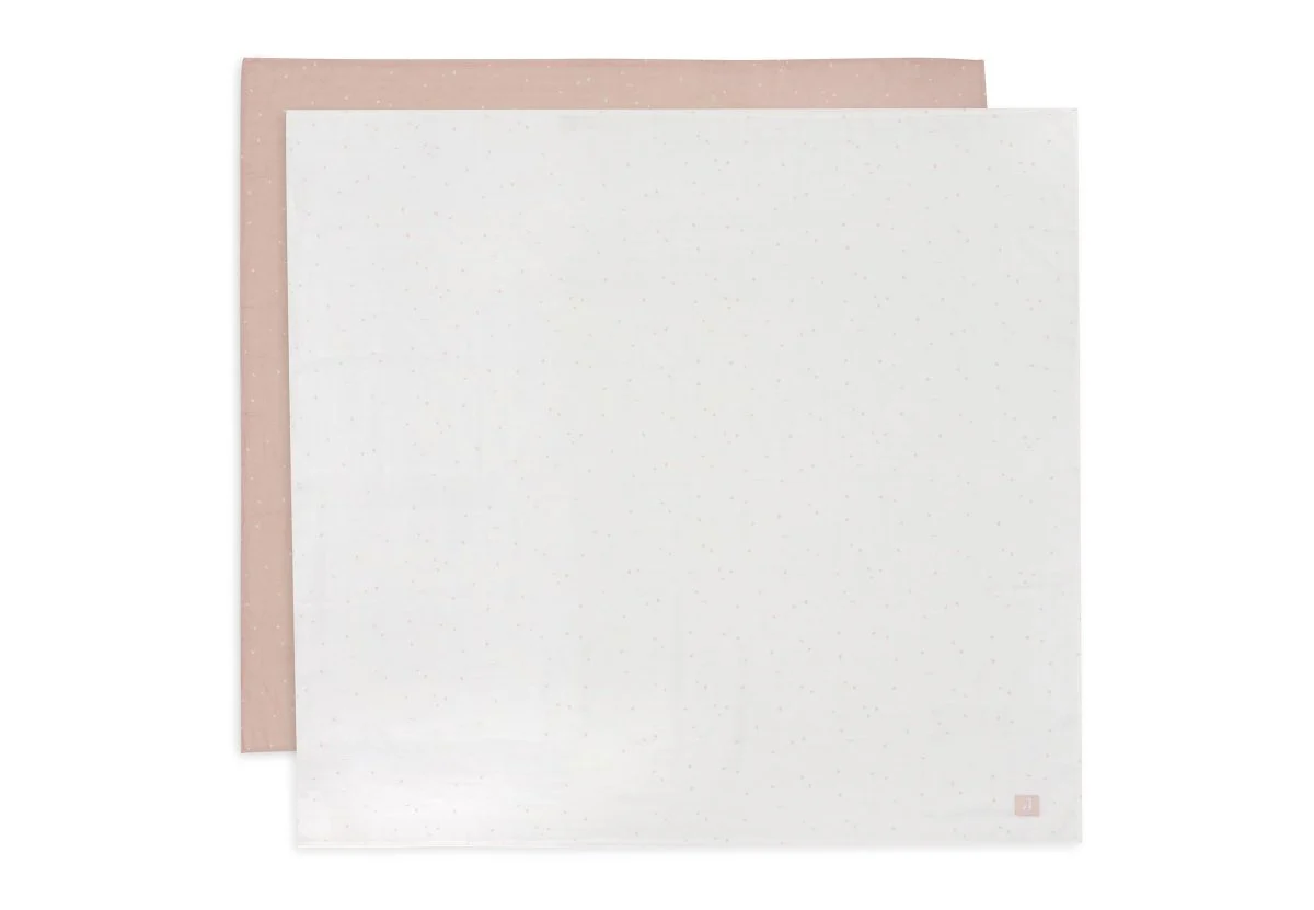 Jollein Hydrofiele Doek Twinkling Wild Rose 115 X 115 Cm 2St