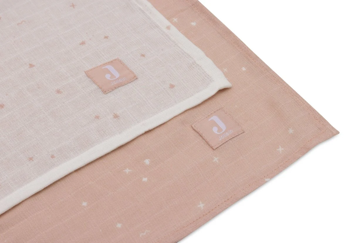 Jollein Hydrofiele Doek Twinkling Wild Rose 115 X 115 Cm 2St - Image 2