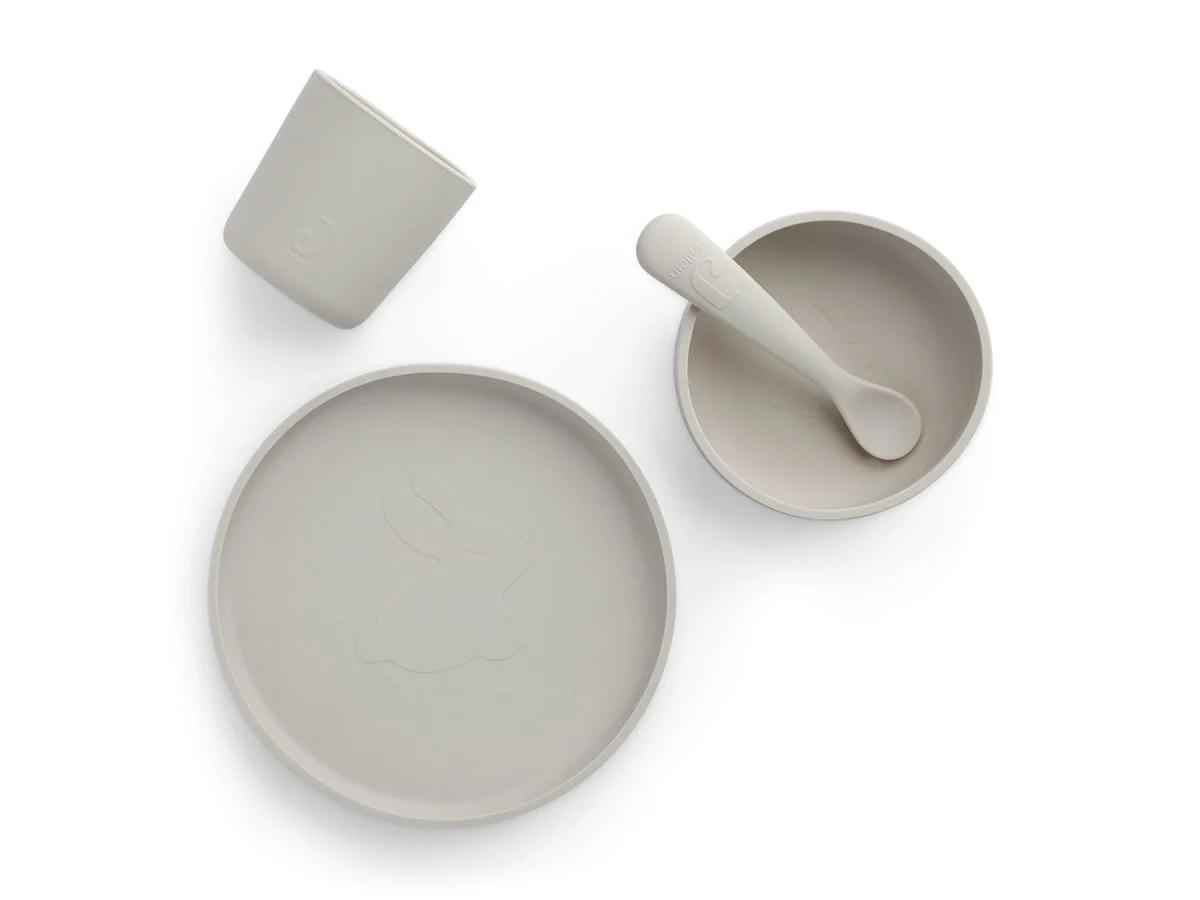 Jollein Kinder Servies Siliconen Nougat - Image 3