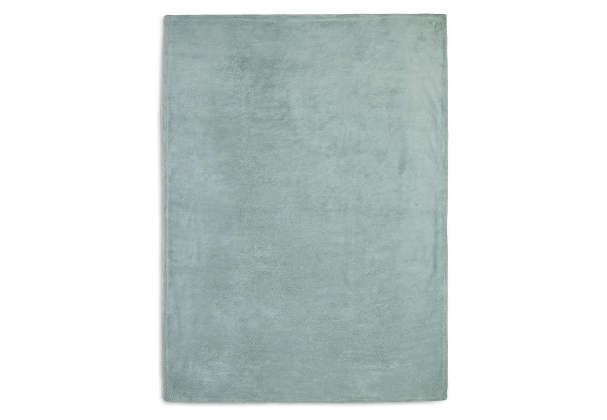 Jollein Ledikantdeken Basic Knit Forest Green/Fleece 100x150cm - Image 5