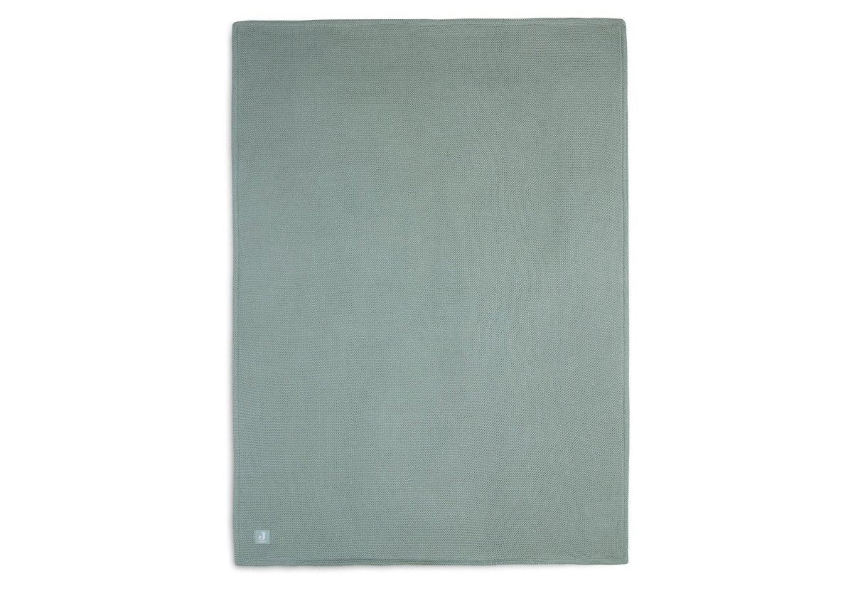 Jollein Ledikantdeken Basic Knit Forest Green/Fleece 100x150cm - Image 6