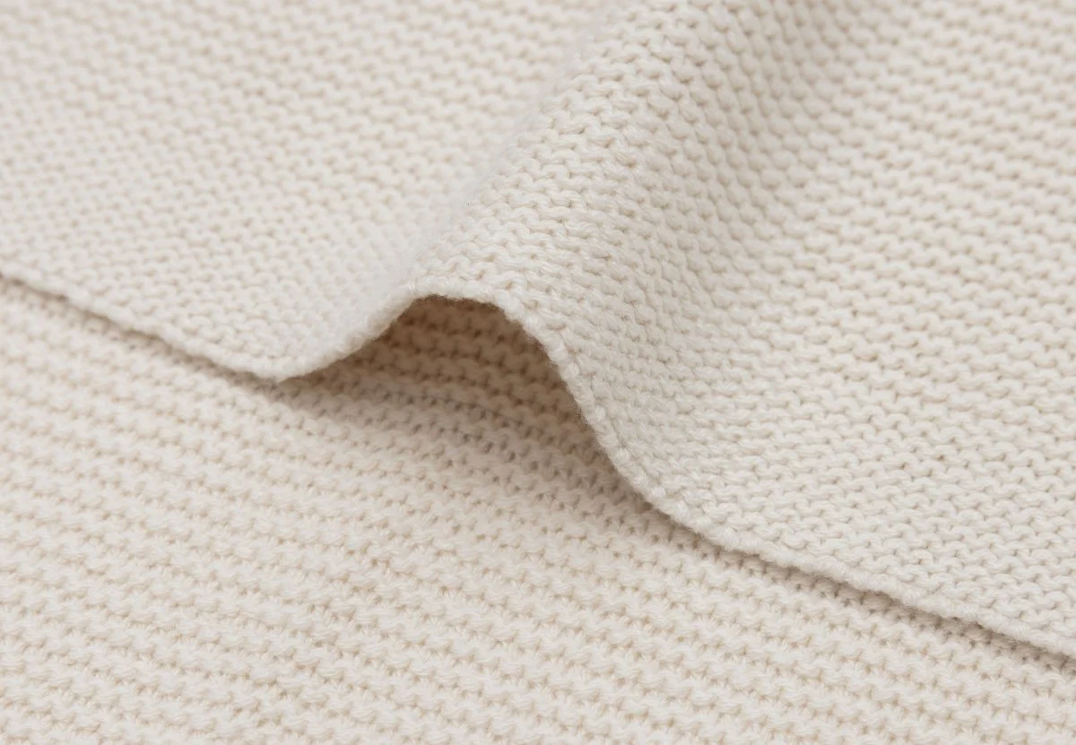 Jollein Ledikantdeken Basic Knit/ Oatmeal 100X150Cm - Image 5