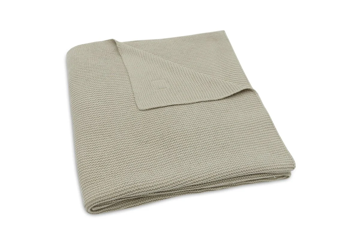 Jollein Ledikantdeken Basic Knit Olive Green 100X150Cm - Image 2
