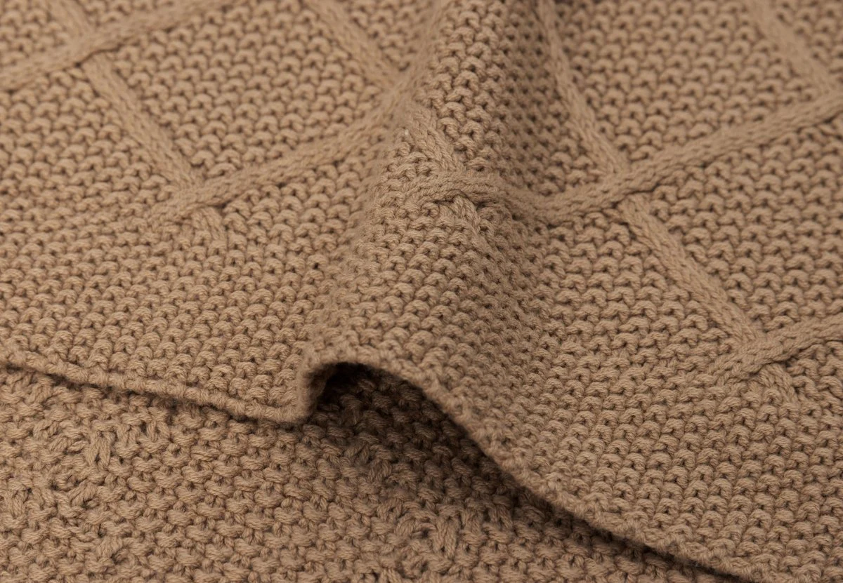 Jollein Ledikantdeken Check Knit Biscuit 100 X 150 Cm - Image 3