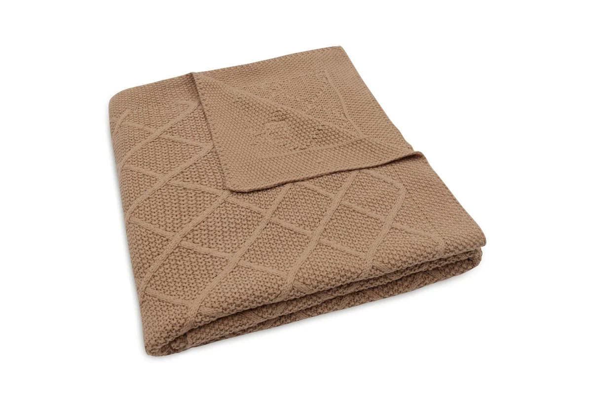 Jollein Ledikantdeken Check Knit Biscuit 100 X 150 Cm - Image 4