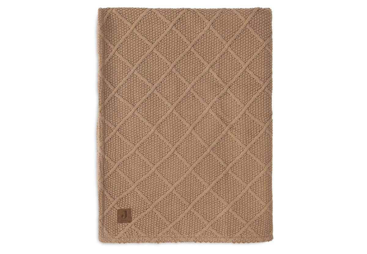 Jollein Ledikantdeken Check Knit Biscuit/Teddy Fleece 100 X 150 Cm - Image 5