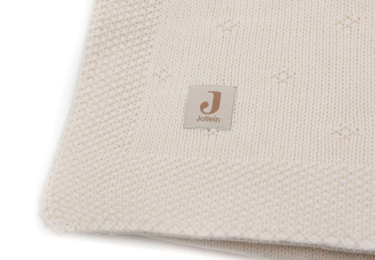 Jollein Ledikantdeken Cosy Knit Ivory 100 X 150 Cm - Image 2