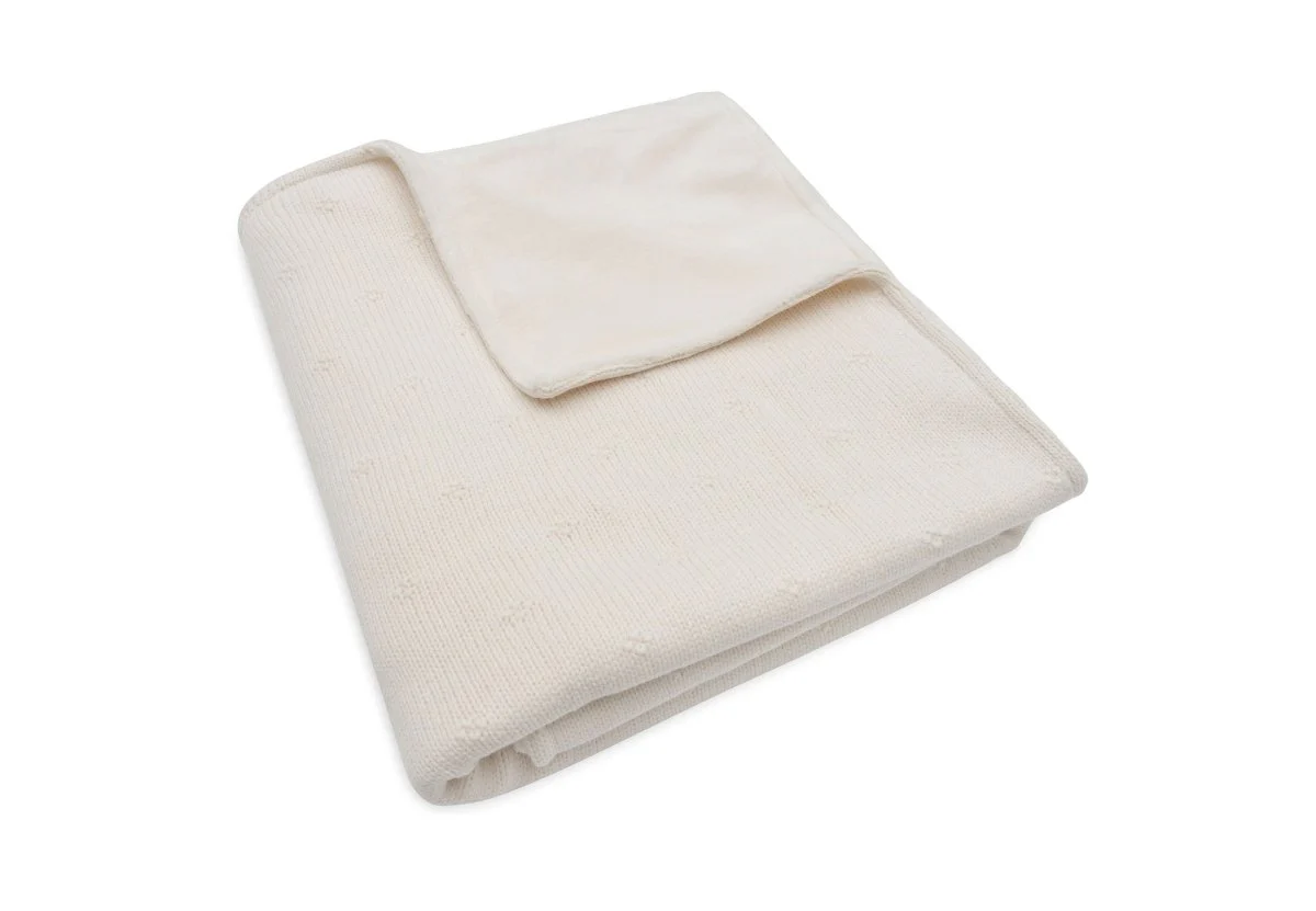 Jollein Ledikantdeken Cosy Knit Ivory/Velvet 100 X 150 Cm - Image 4