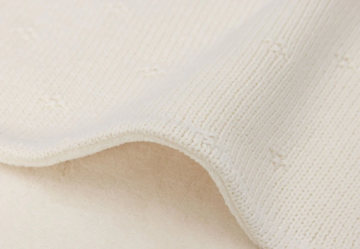 Jollein Ledikantdeken Cosy Knit Ivory/Velvet 100 X 150 Cm - Image 5