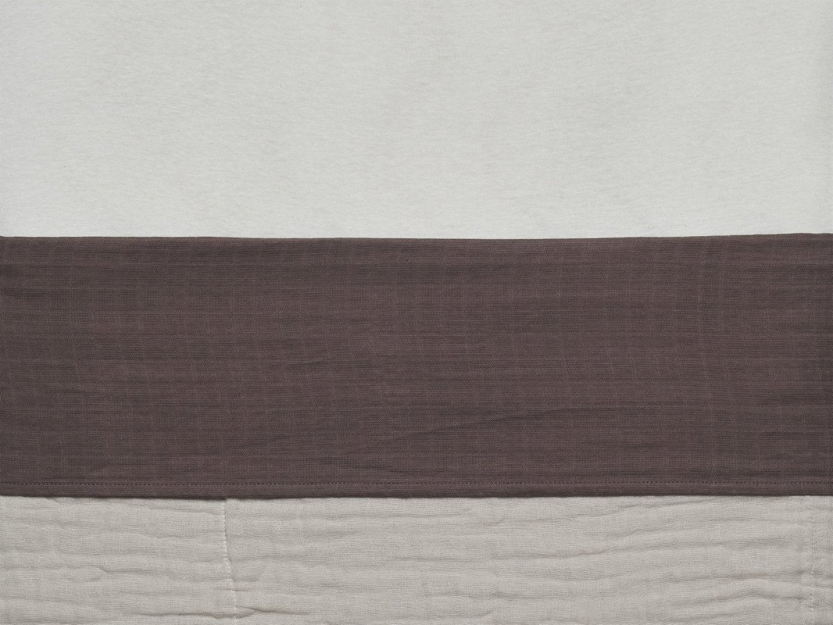 Jollein Ledikantlaken Wrinkled Cotton Chestnut 120x150cm - Image 3