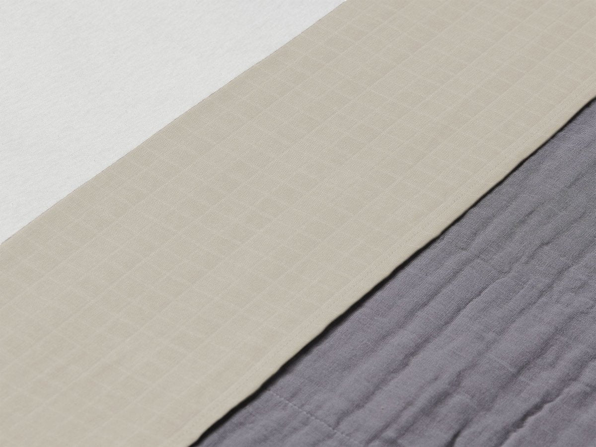 Jollein Ledikantlaken Wrinkled Cotton Nougat 120x150cm - Image 2
