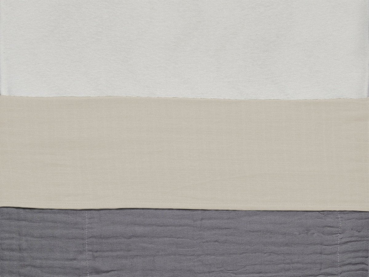 Jollein Ledikantlaken Wrinkled Cotton Nougat 120x150cm - Image 3