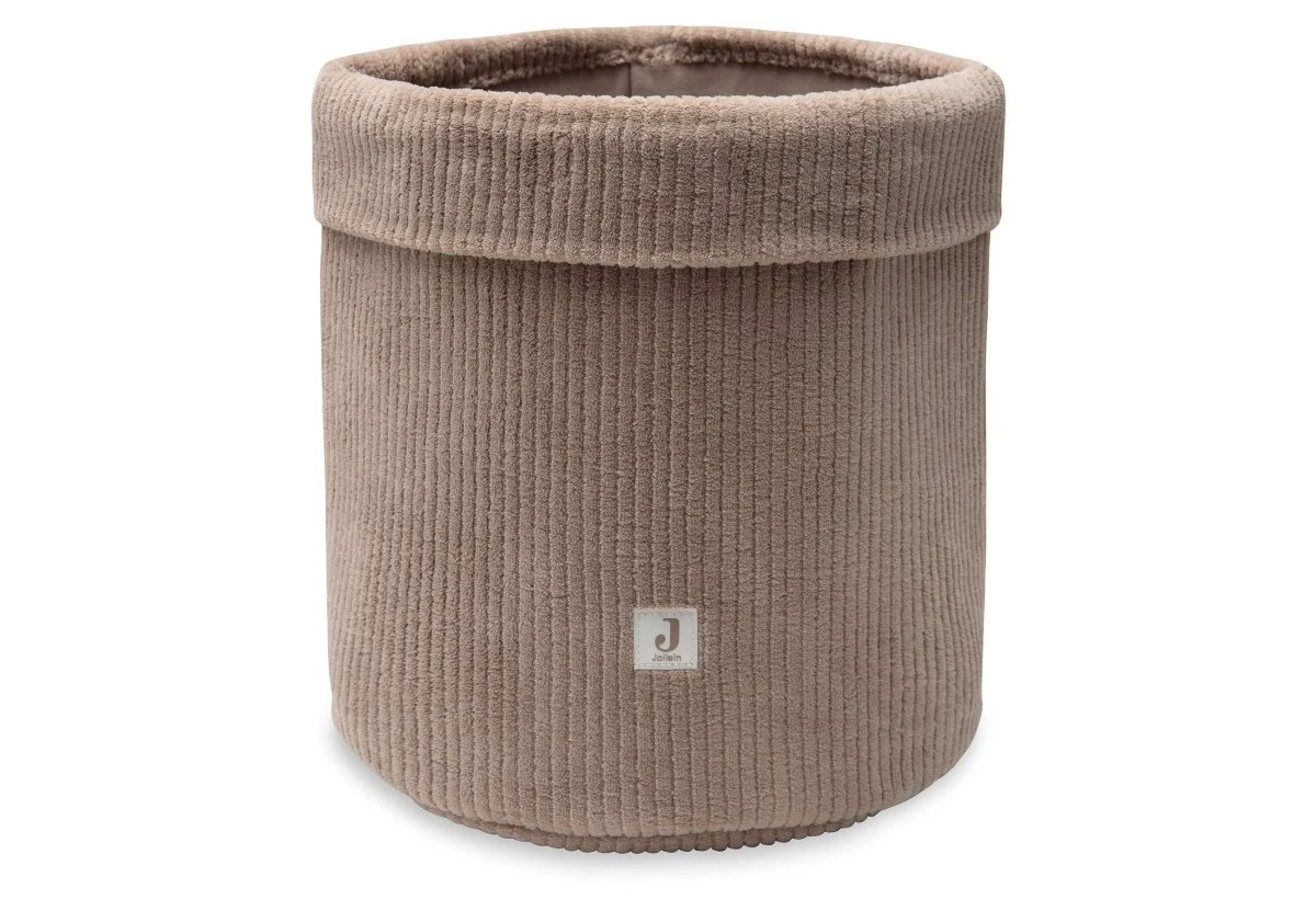 Jollein Opbergmand Cloudy Rib/ Milky Coffee