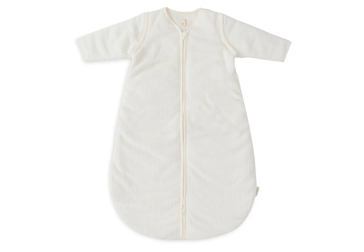 Jollein Slaapzak Baby Met Afritsbare Mouw Rond Rib Ivory