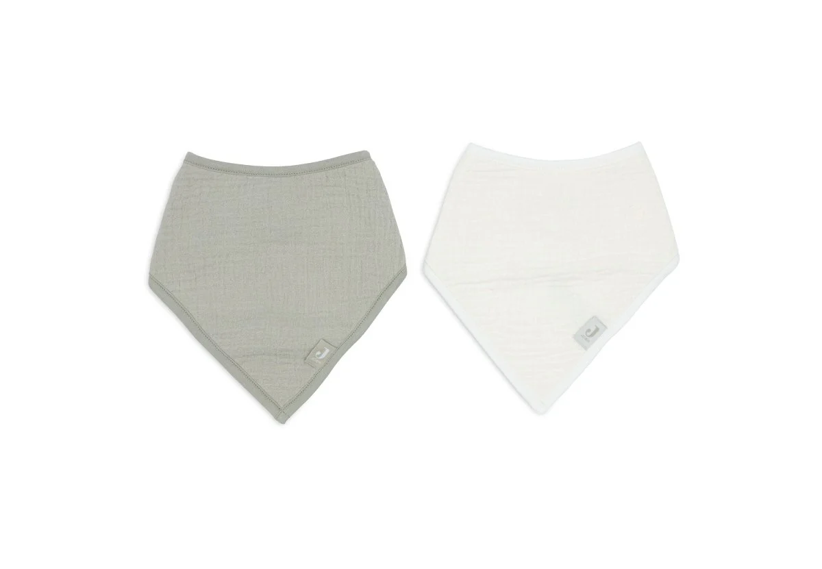 Jollein Slabbetje Olive Green/Oatmeal - 2 Stuks - Image 2