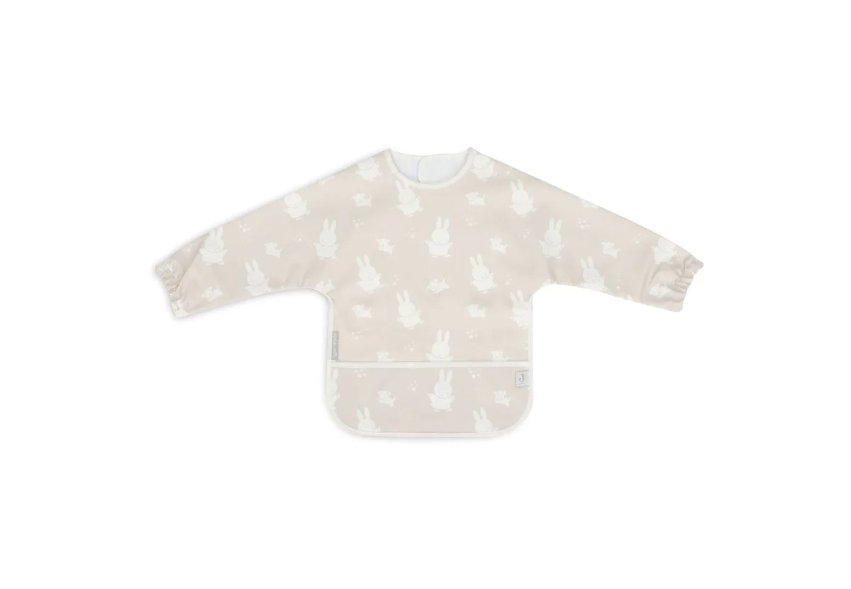Jollein Slabbetje Waterproof Met Mouw Miffy & Snuffy Nougat