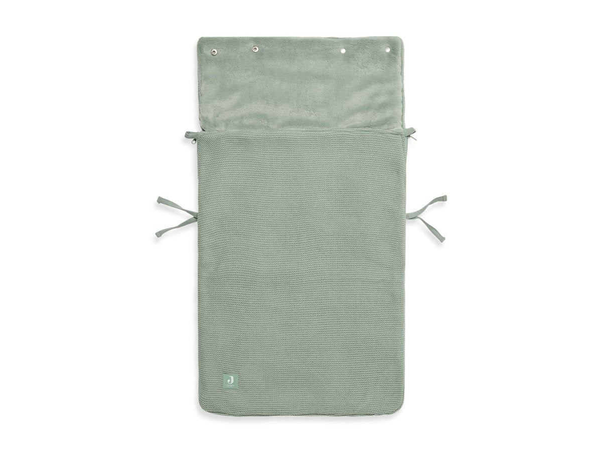 Jollein Voetenzak Autostoel Groep 0+ 3/5 Punts Basic Knit Forest Green - Image 2