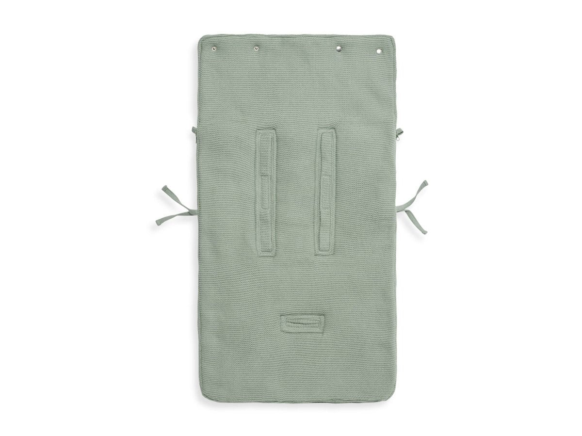 Jollein Voetenzak Autostoel Groep 0+ 3/5 Punts Basic Knit Forest Green - Image 4