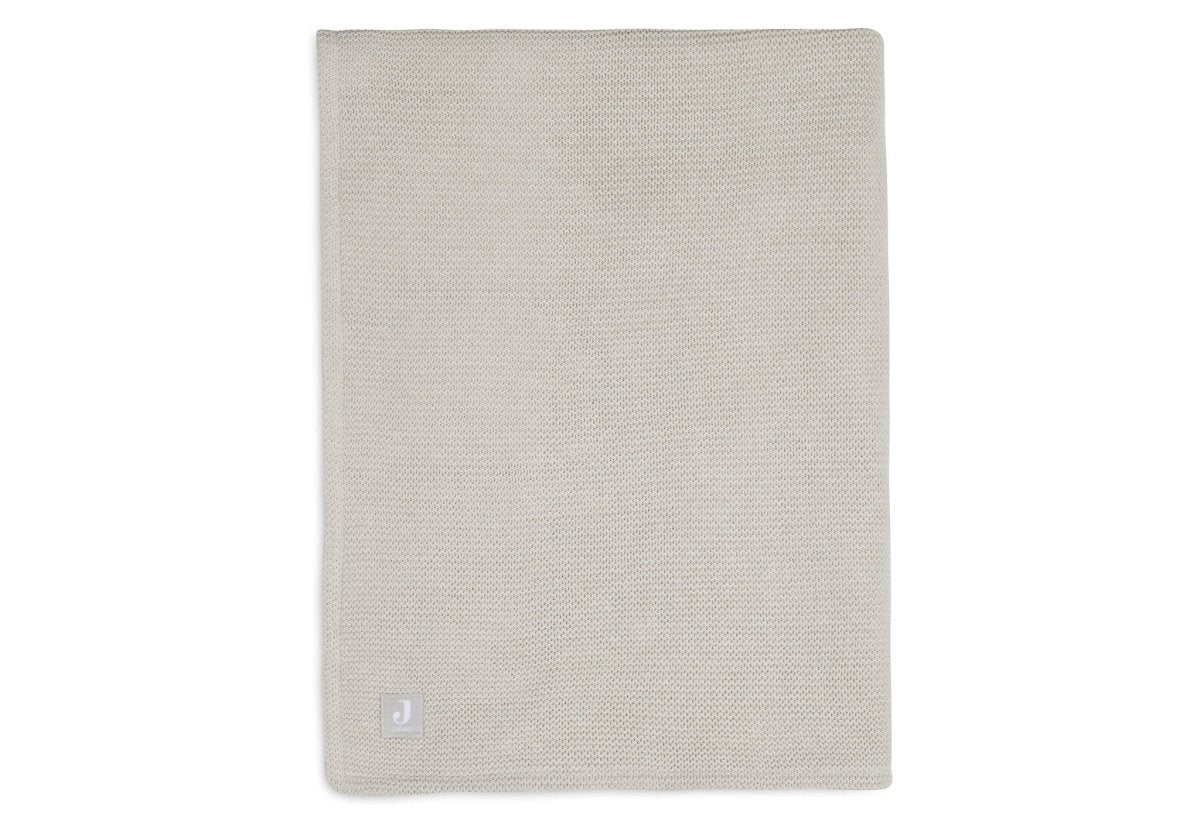 Jollein Wiegdeken Basic Knit Nougat/Fleece 75x100cm - Image 2