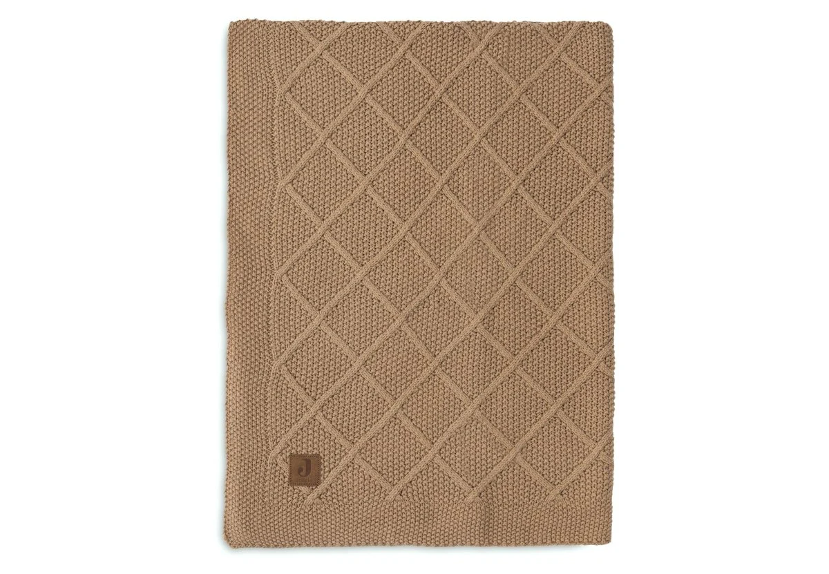 Jollein Wiegdeken Check Knit Biscuit 75 X 100 Cm - Image 5