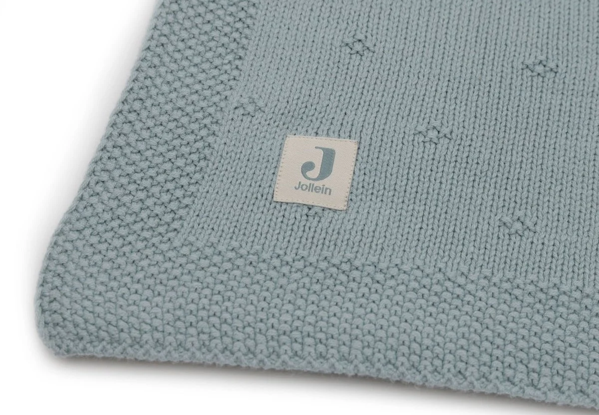 Jollein Wiegdeken Cosy Knit Sea Green 75 X 100 Cm - Image 2